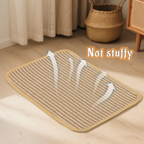 Rabbit Scratching Pad, Sisal Scratching Pad for Bunny, Guinea Pig, Cat. Resting Mats for Cages, Forage Grass Mat Indoor Essentials Accessories - size: TZZB-1PC