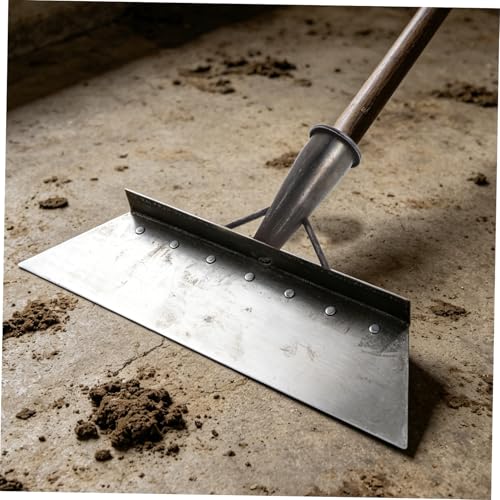 Beavorty Multifunctional Animal Dung Shovel and Barn Manure Scraper for Livestock Farm Cleaning 38cm Manganese Steel Heavy Duty Scraper Tool for Barn and Pasture Maintenance