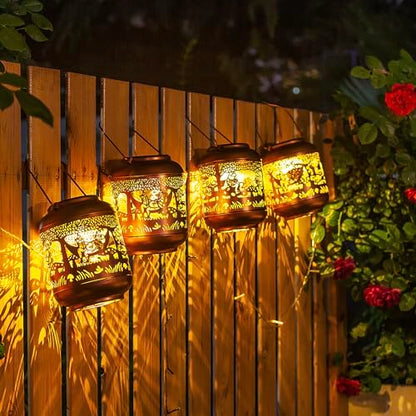 Frog Solar Lanterns Outdoor Waterproof,Hanging Solar Lights Frog Gifts for Women Men Metal LED Decorative Light for Yard,Patio,Lawn,Tabletop,Pathway,Landscape,Garden Decor - style: Frog