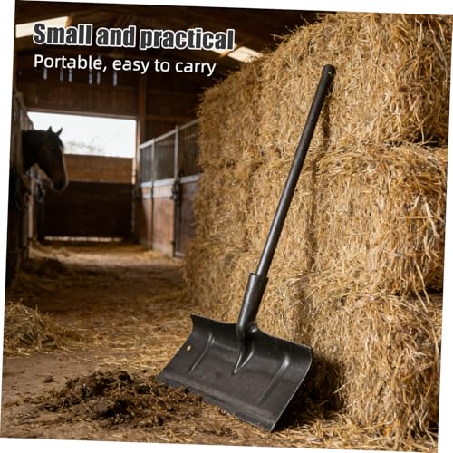 Kisangel Manual Manure Shovel Head for Poultry and Alpaca, Manganese Steel Fowl Waste Scraper Shovel with Efficient Manure Removal and Easy Care for Stables and Poultry Cage Cleaning
