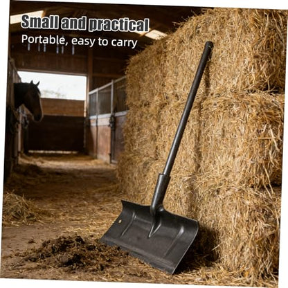 Kisangel Manual Manure Shovel Head for Poultry and Alpaca, Manganese Steel Fowl Waste Scraper Shovel with Efficient Manure Removal and Easy Care for Stables and Poultry Cage Cleaning