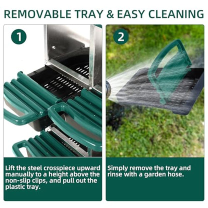 Chicken Nesting Box, 8 Hole 2 Layer Hen Nest Box, Roll Away Eggs Laying Boxes,Cleanable Pull Out Hen Roosting Boxes