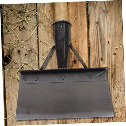 Multi-Functional Poultry Dung Shovel for Farm Use Heavy-Duty Metal Excrement Cleaner Long Handle for Chicken Duck and Pig Farms