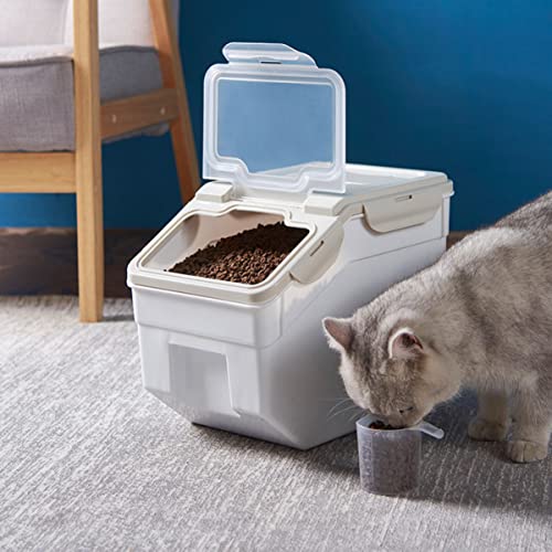 TOYANDONA Bird Food Storage Container Airtight Grain Storage Barrel Sealed Buckle Elegant and Functional