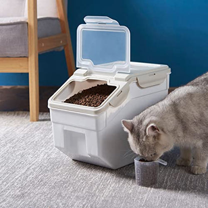 TOYANDONA Bird Food Storage Container Airtight Grain Storage Barrel Sealed Buckle Elegant and Functional