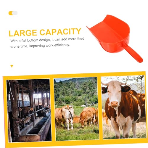 Sosoport Livestock Feed Shovel Heavy-Duty Feeding Scoop for Poultry Livestock Durable Farm Food Scoop Convenient and Portable Feeding Tool for Farm and Garden Use