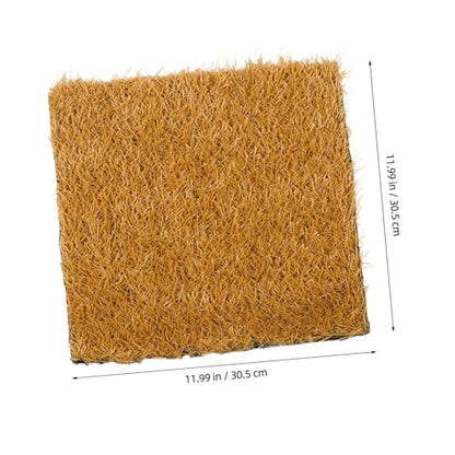 Yardwe 4pcs Reusable Nesting Pads for Chicken Coop Washable Artificial Grass Bedding Liners for Poultry Durable Hen Nest Mats for Comfortable Egg Laying Easy to Install Nesting Box