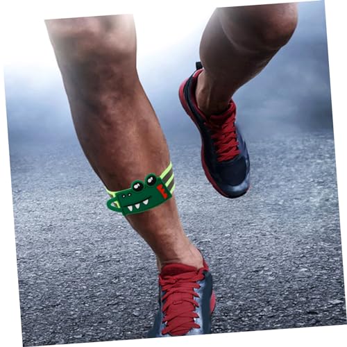 YARNOW Reflective Wrist Strap Trouser Leg Belt Elastic Band Reflective Belt Elastic Boot Bands Camping Pant Leg - color: Green