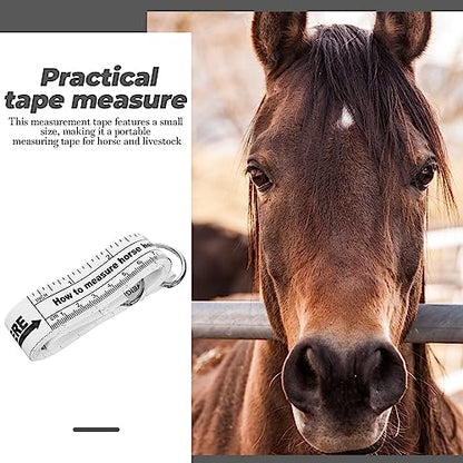 Yardwe Horse Measuring Tape for Accurate Weight Height Portable Livestock Measuring Tape Scale Cattle and Other Animals Lightweight and Convenient Farm Tool