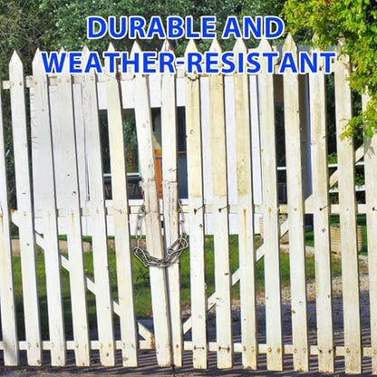 Gate Chain Lock with Carabiners Barn Chain Link 20'' Gate Latches for Outdoor Fences Dog Cage Lock Backyard Chain Lock Stall Supplies 2 Pack - size: 20'' 2Pack