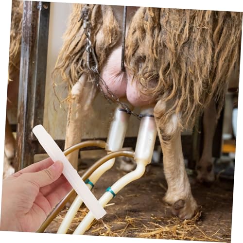 Mikikit 4pcs Rubber Milk Tubes for Milking Machines Durable Dairy Cow Breasting Pipe Easy Installation and Replacement Sturdy Rubber Hose for Seamless Farm Operations