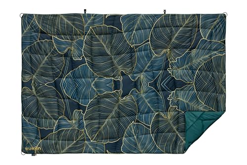 Versatile Packable Outdoor Camping Blanket, Puffy Blanket, Primaloft® Insulation, Warm, Durable, Lightweight, Waterproof, Oversize, Beach, Stadium, and More! 55"x80" (Golden Foliage) - color: Golden Foliage