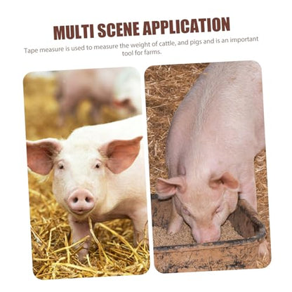 Animal Weight Tape Measure for Cattle and Pigs Farm Livestock Measuring Tape for Accurate Weight and Bust Measurements Durable and Easy to Use