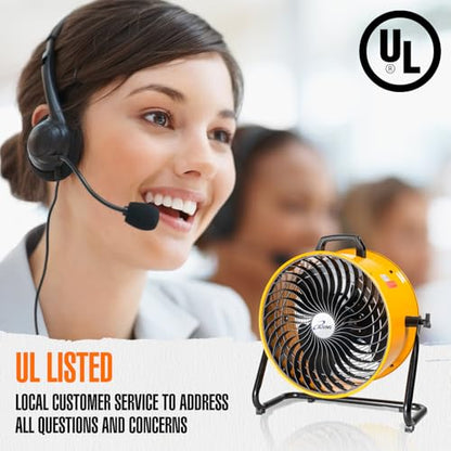 iLiving 18 in. Low Noise Turbo Fan 4019 CFM 3-Speed Portable Air Circulator for Shop, Office, Greenhouse, Home and Warehouse - size: 18-Inch