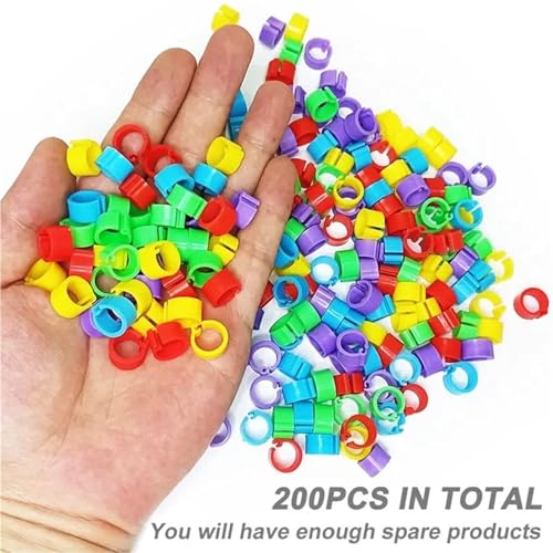 Chicken Leg Bands 800Pcs 8Mm Coturnix Quail Leg Bands Baby Chick Leg Bands Pigeon Bands Chicken Leg Bands