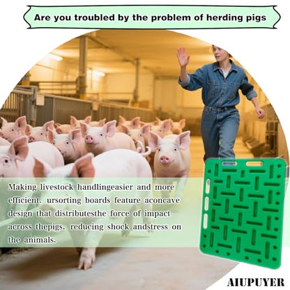 Thickened Animal Guide Panel, Livestock Sorting Panel Hog Panels Cattle Prod Livestock Sorting Paddle and Panel, for Pig Hog Cattle Cow Sheep Goat - size: 97CM-1