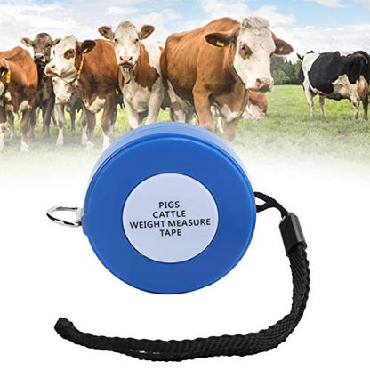 2 5m Cattle Pigs Body Weight Tape Measure, Retractable Animal Body Weight Tape PVC Scales and Pigs Cattle Animal Professional Weightband and Height, for Pigs Cattle