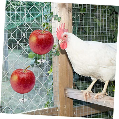 1Set Creative Chicken Chewing Foraging Plaything with Hanging Ladder Beads Movable Hook for Chickens for Coop Entertainment