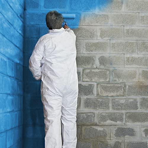 Ames Research Laboratories BMX5RG Blue MAX Waterproofer, Regular Use in Interior & Below-Grade Exterior Concrete Sealer and More. Liquid Rubber, 5 Gallon (Pack of 1), 640 Fl Oz | Ideal for waterproofing above & below grade foundations, basements, roofs, f