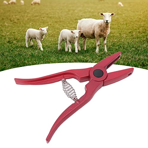 Livestock Ear Tag Pliers, Livestock Ear Tag Applicator with Ergonomic Anti Slip Handle for Farm Pigs Goats Cattle Sheep