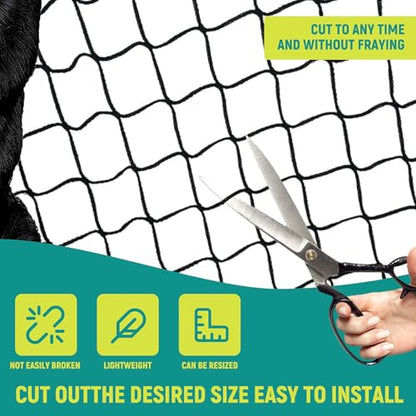 Bird Netting for Chicken Coop - 25x50ft Poultry Netting Garden Net | for Blueberry Bushes Fruit Tree Chicken Coop Roof Hawk Proof