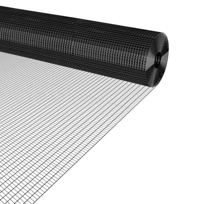Gardeal Black 19 Gauge 1/2 Inch Hardware Cloth - Vinyl Coated Welded Wire Mesh Roll - Duty Rust Proof Fencing for Gardens, Poultry Animal Netting Cage Screen (Black 1/2 48inx100Ft) - size: Black 1/2 48inx100Ft