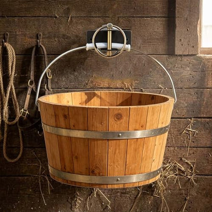 2Pack Heavy Type Steel Feed Bucket Holder for Stable Barn and Livestocks Feeding with Quickly Release Bolt - style: 2 piece set