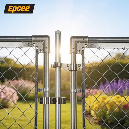 1-3/8" x 1-3/8" Chain Link Gate Latch Heavy Duty Stainless Steel Fence Gate Fork Latch Hardware with Padlock Hole 1pcs - color: 1-3/8"x1-3/8"