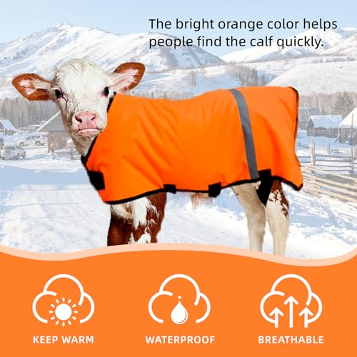 Calf Warm Clothes Calf Saver Coat Blanket for Keep Cow Warming Thickened Belly Protection Windproof