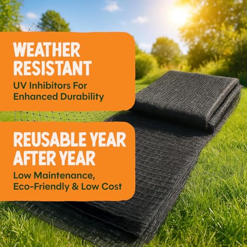 Dalen Deer-X Protective Netting for Gardens & Landscapes - 7 ft x 100 ft Black Garden Netting, 3/4-inch Mesh - Helps Deter Deer from Vegetables, Fruits & Flowers - Made of Weather-Resistant Plastic