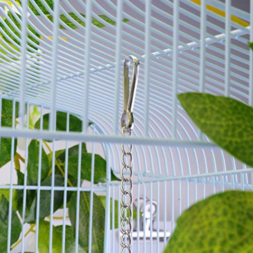 POPETPOP Chicken Swing Toy Hen Natural Wooden Perch Chewing Foraging Shredding Paper Hanging Toys for Large Bird Parrot Hens