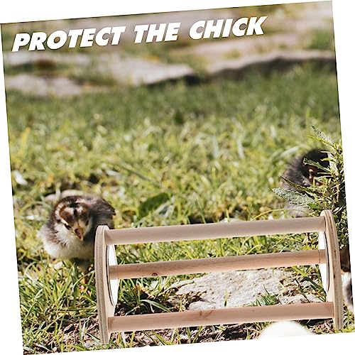 GANAZONO Chicken Roosting Perch Sturdy Wooden Stand for Brooder Coop Durable Chick Roosting Bar for Leg Exercise Engagement Chick for