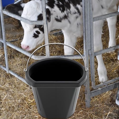 Horse Feed Bucket Rubber Feeder Multipurpose Storage Bin 18L Utility Bucket