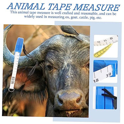 POPETPOP Animal Weight Tape Measure for Livestock Design High Accuracy Body Girth Measuring Tool for Pigs Cattle Goats Portable Farm Supply Tape
