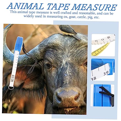 POPETPOP Flexible Animal Weight Tape Measure for Pigs Cattle Horses Portable Soft Measuring Tool with Safe Edges for Accurate Livestock Bust Body Weight Measurement