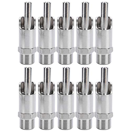 Automatic Pig Nipple Drinker Pig Water Nozzle Poultry Watering System for Sows Piglets Drinking (Stainless Steel) - color: Stainless Steel