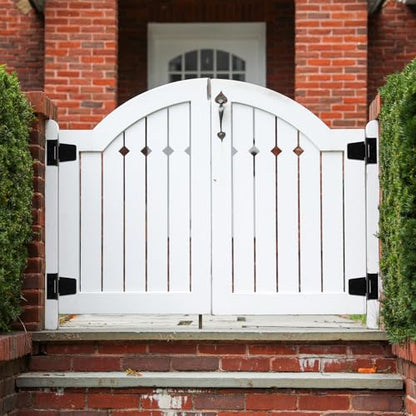 TDCHINGES T-Strap Door Hinges 3.5 inch Black Door Shed Hinge Square Barn Hinges Heavy Duty Gate Hinges Wrought Hardware (4 Pack, 3.5 Inch, 2.5 mm) - size: 4Pack-3.5inch