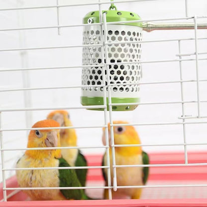MANON ROSA Bird Cage Heater for Parakeets Chickens Parrots - Thermostatic Socket, Non-Light Emitting Lamp with 2 Ceramic Bulbs (E27 110V) - Small Pet Winter Warming Equipment(50W&100W)