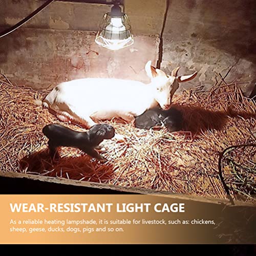 ibasenice Heat Lamp Bulbs Livestock Lamp Shade Explosion Proof Explosion Proof Heating Anti Scald Net 3 Pcs Snake Cage