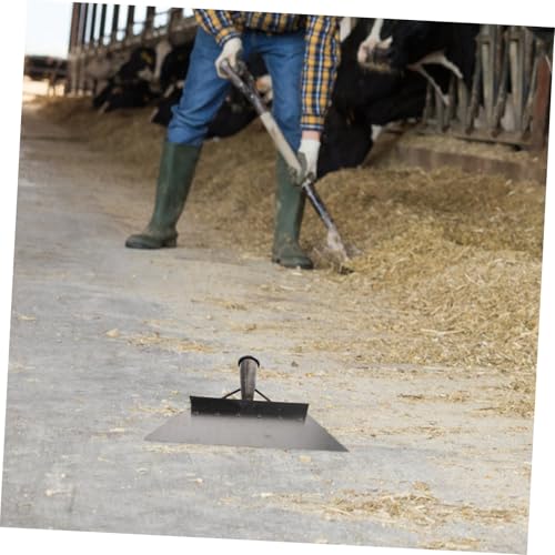 Heavy Duty Manganese Steel Manure Scraper Shovel for Livestock Farm Cleaning, 32cm Multifunctional Metal Pasture Feces Scoop for Barn and Outdoor Use