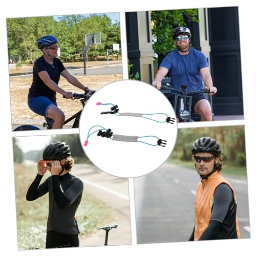 KOMBIUDA 2 Pcs Reflective Running Bands High Visibility Bicycle Pants Cuff Leg Straps for Night Walking Cycling Safety Fit Stretch Reflective Belt for Outdoor Sports