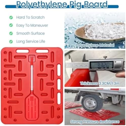 Pig Sorting Divider Panel Extra Large, Lightweight Animal Guide Board with Sorting Paddle for Sheep, Hog, Cattle, Livestock Sorting Panel Reduces Impact Easy to Hold - size: 120x78cm/47.2x30.7in