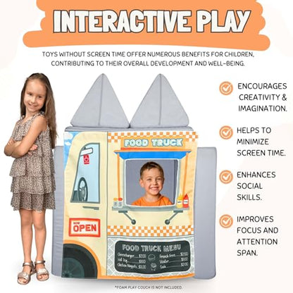 Couch Swag Play Panel for Childrens Foam Sofa Kids Couch (Food Truck) - style: Food Truck