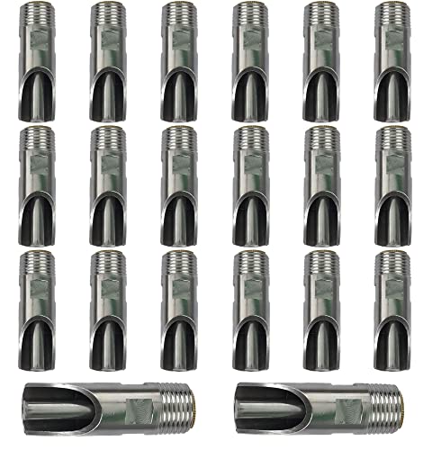 Pack of 20 Stainless Steel 1/2" NPT Automatic Pig Nipple Drinkers for Piglets Growers