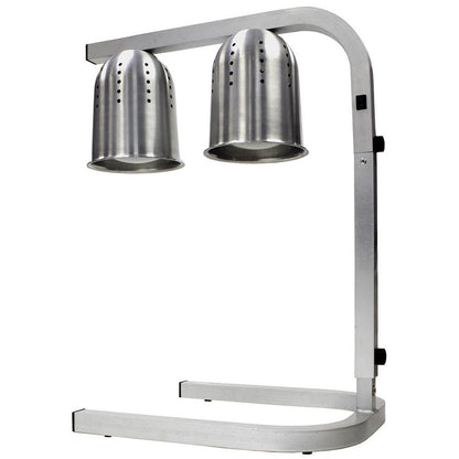 Winco Bulb Professional Free Standing Heat Lamp, Twin,Aluminum - color: Aluminum