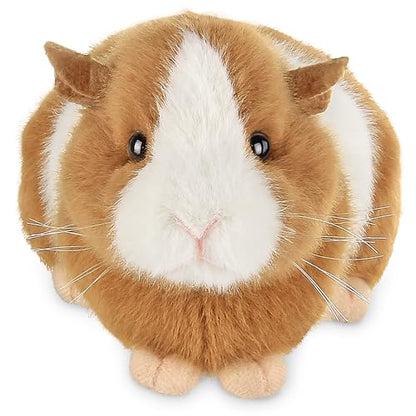 Bearington Ginny Guinea Pig Stuffed Animals - 8" Toy Guinea Pig Plush with Soft Fur, Realistic Details, and Weighted Inner Bean Body - Cute Stuffed Animal for Girls, Kids and Pet Lovers - color: 8" Ginny (Guinea Pig)