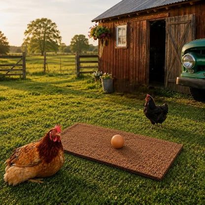 Coconut Palm Nest Box Pads for Chicken Nesting Boxes, Washable and Trimmable Nesting Liners for Chicken Coop, Bird Nest, and Reptile Habitat (15.7 x 11 inch) - color: 15.7 x 11 inch