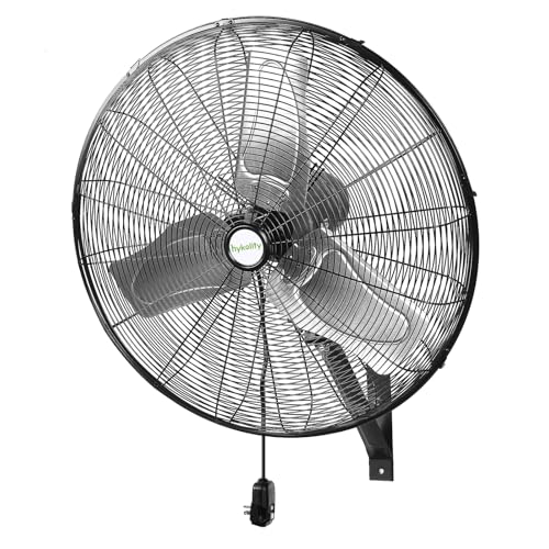 24 inch Outdoor Oscillating Wall Fan, 3-Speed 6300 CFM Heavy Duty Outdoor Wall Fans, Waterproof High Velocity Outdoor Fans for Industrial, Commercial, Patio, Jobsites and Warehouse, UL Listed - size: 24 in.