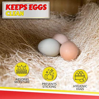 My Favorite Chicken Nesting Box Pads for Chickens - Accessories for Hens, Chicken Coops and Laying Eggs - Square Liners Fit in Your Coop - Natural Fiber Material Bedding Mats - style: Regular (No Herbs)
