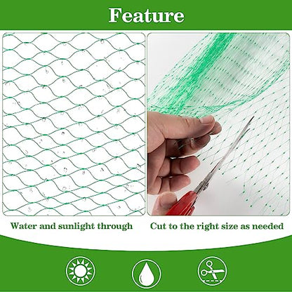 Bird Netting for Garden 13x33ft - Sukh Garden Netting Mesh for Garden Protection Bird Fence Plant Netting Chicken Coop Deer Squirrels Poultry Protect Fruit Trees Vegetable